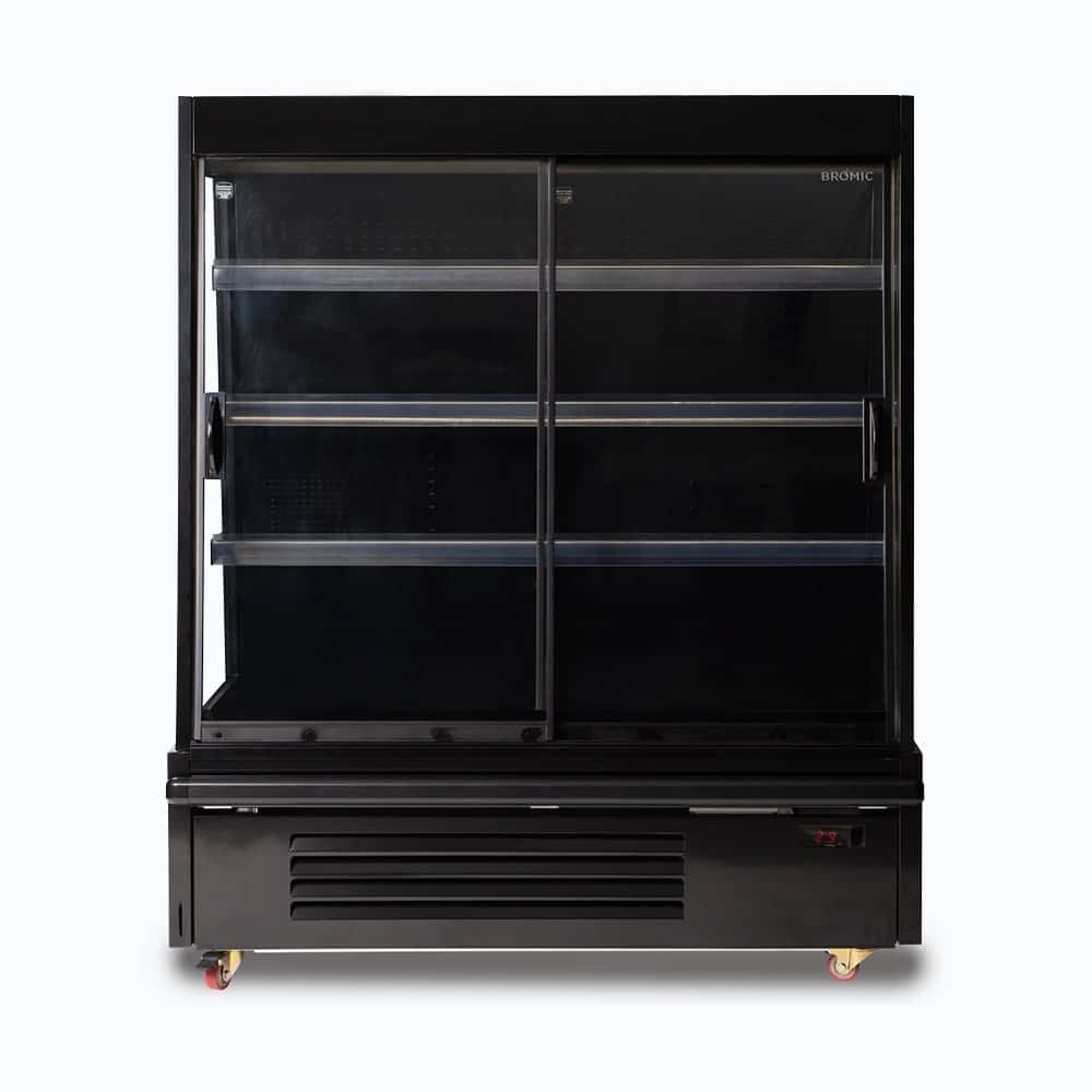 Bromic SVM1250SD-NR - Semi Vertical Display Fridge, 1250mm, 2 Doors, Sliding