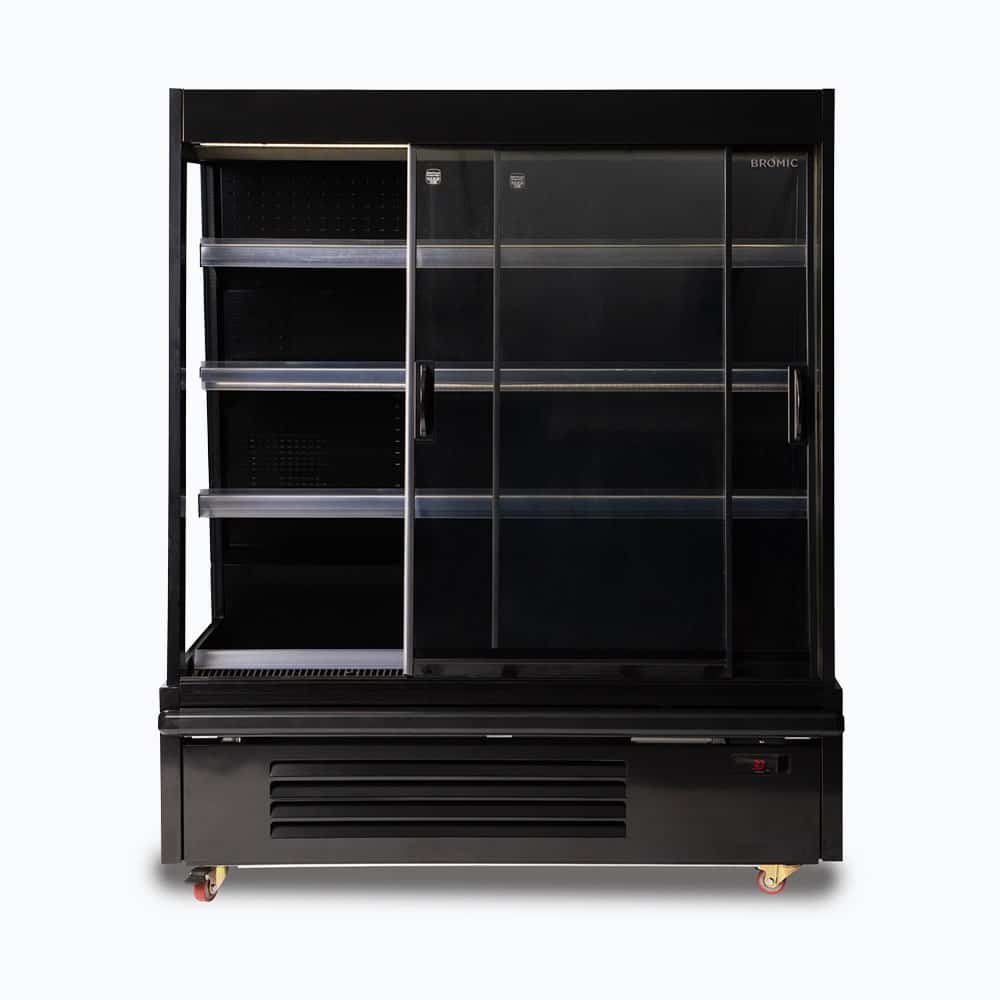 Bromic SVM1250SD-NR - Semi Vertical Display Fridge, 1250mm, 2 Doors, Sliding