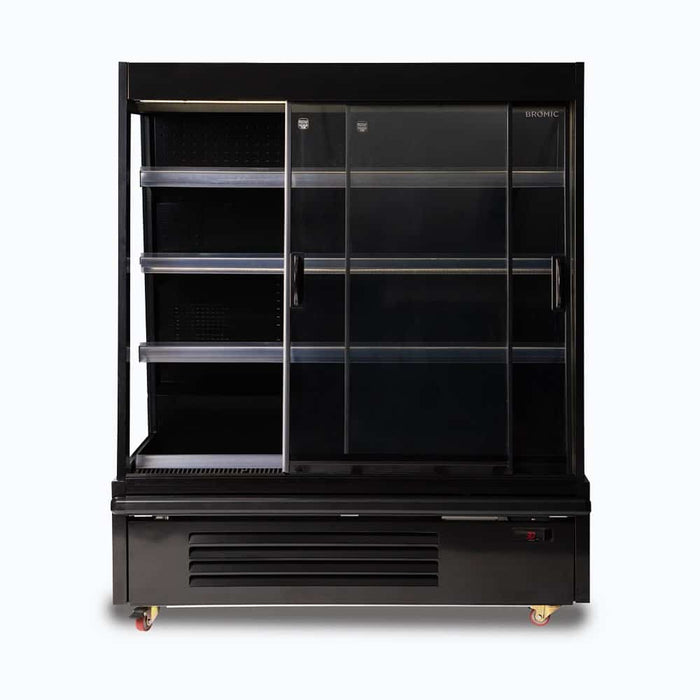 Bromic SVM1250SD-NR - Semi Vertical Display Fridge, 1250mm, 2 Doors, Sliding