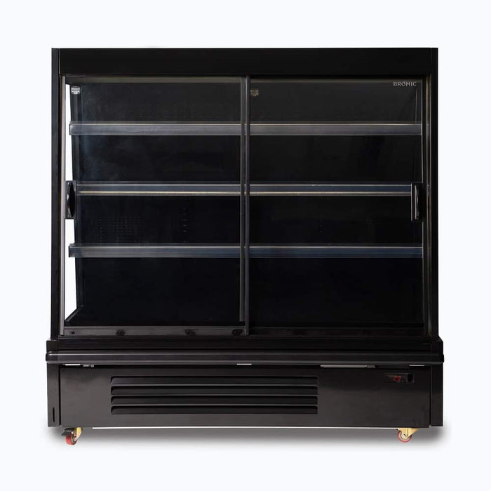 Bromic SVM1580SD-NR - Semi Vertical Display Fridge, Gondola, 1580mm, 2 Doors, Sliding