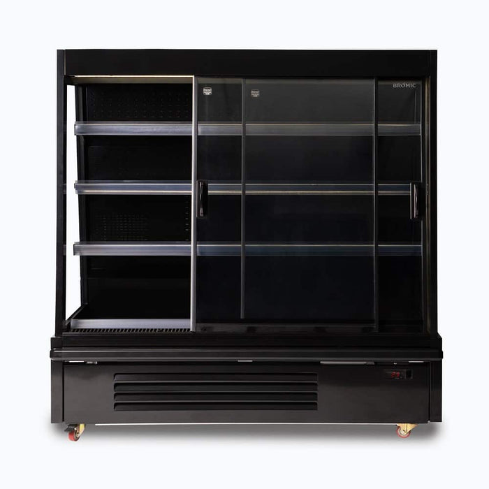 Bromic SVM1580SD-NR - Semi Vertical Display Fridge, Gondola, 1580mm, 2 Doors, Sliding