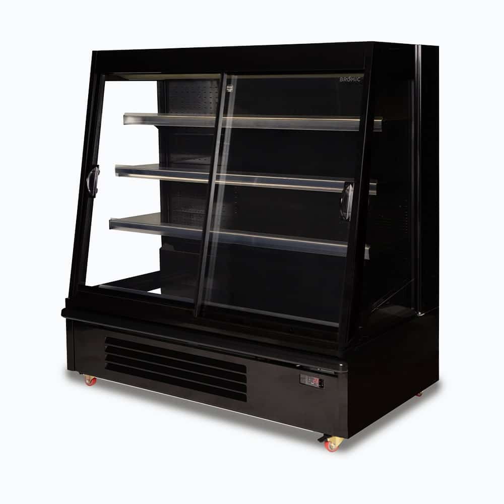 Bromic SVM1580SD-NR - Semi Vertical Display Fridge, Gondola, 1580mm, 2 Doors, Sliding