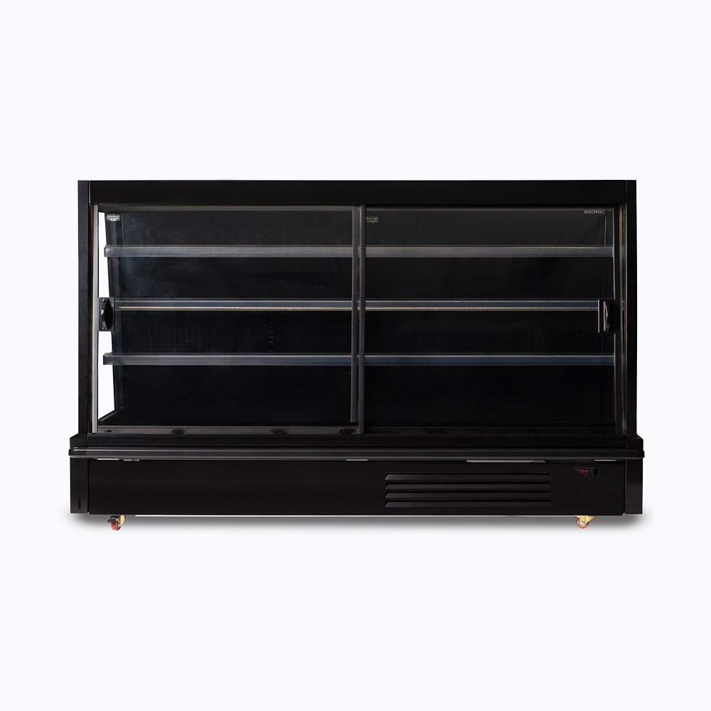 Bromic SVM2500SD-NR - Semi Vertical Display Fridge, 2500mm, 4 Doors, Sliding