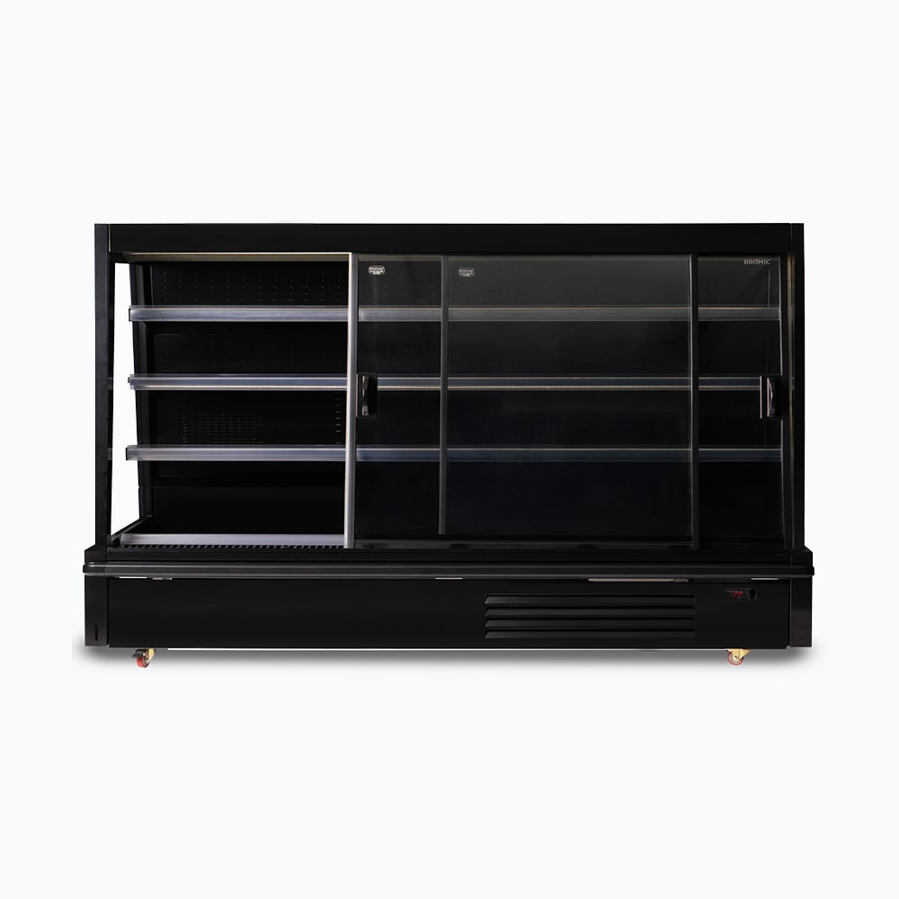 Bromic SVM2500SD-NR - Semi Vertical Display Fridge, 2500mm, 4 Doors, Sliding