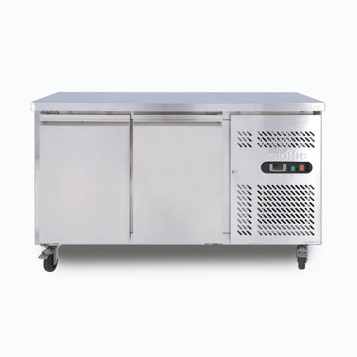 Bromic UBF1360SD-NR - Under Bench Freezer 282L, 2 Doors, Stainless Steel, 1360mm