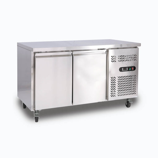 Bromic UBF1360SD-NR - Under Bench Freezer 282L, 2 Doors, Stainless Steel, 1360mm