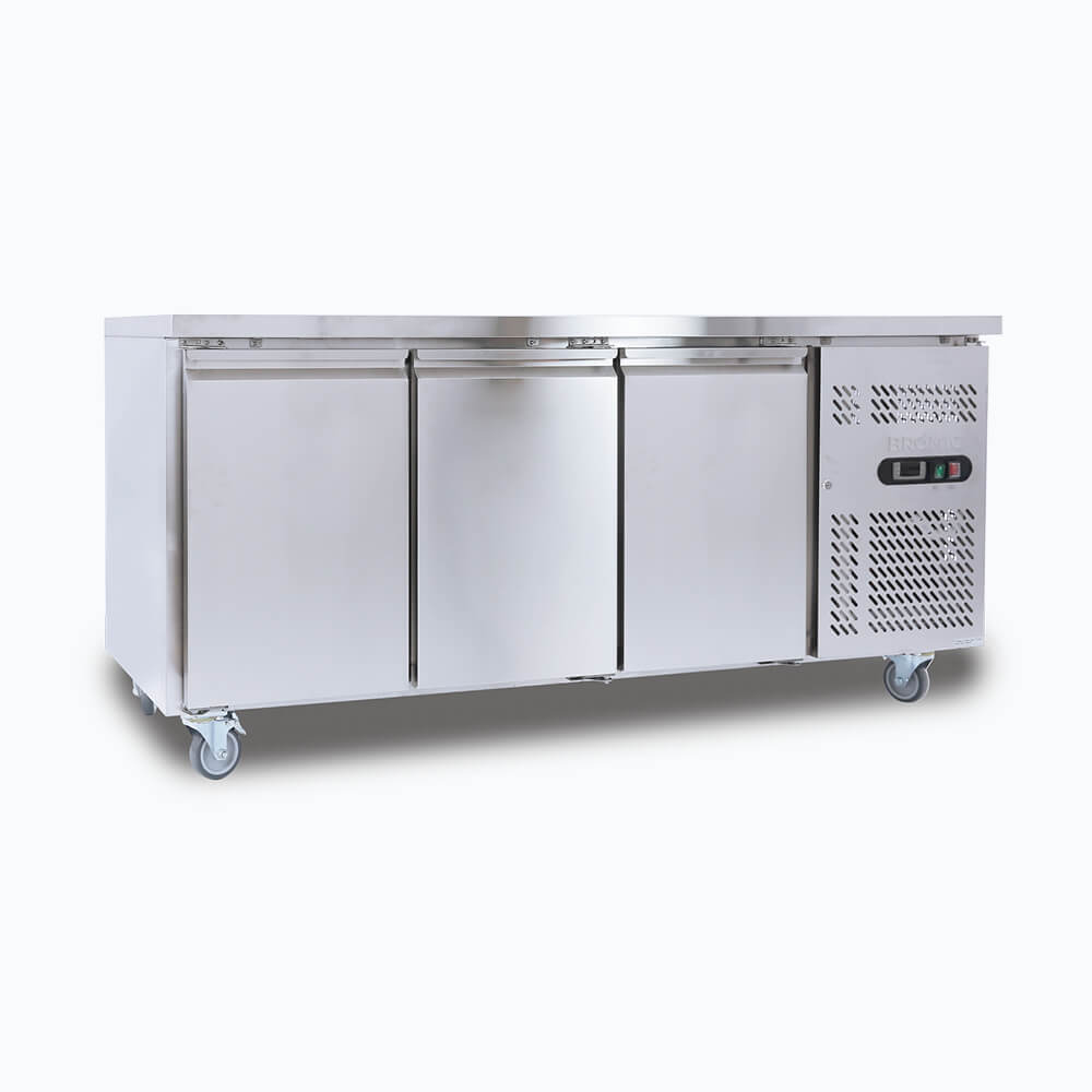 Bromic UBF1795SD-NR - Under Bench Freezer 417L, 3 Doors, Stainless Steel, 1795mm