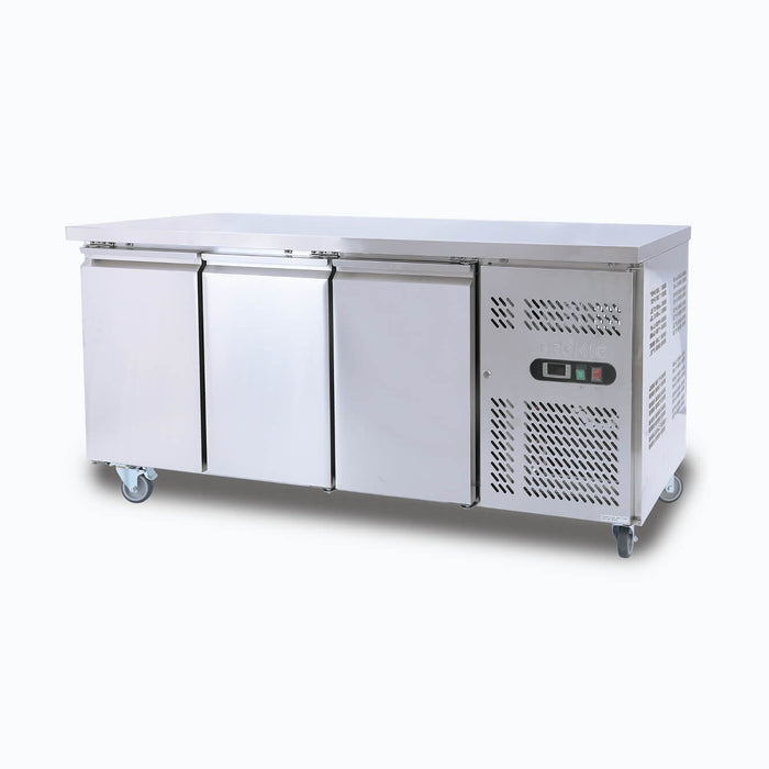 Bromic UBF1795SD-NR - Under Bench Freezer 417L, 3 Doors, Stainless Steel, 1795mm
