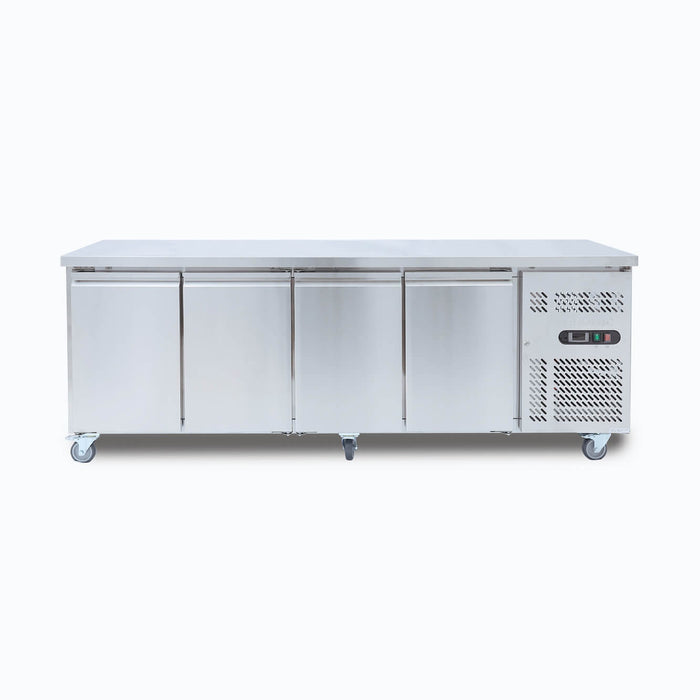 Bromic UBF2230SD-NR - Under Bench Freezer 553L, 4 Doors, Stainless Steel, 2230mm