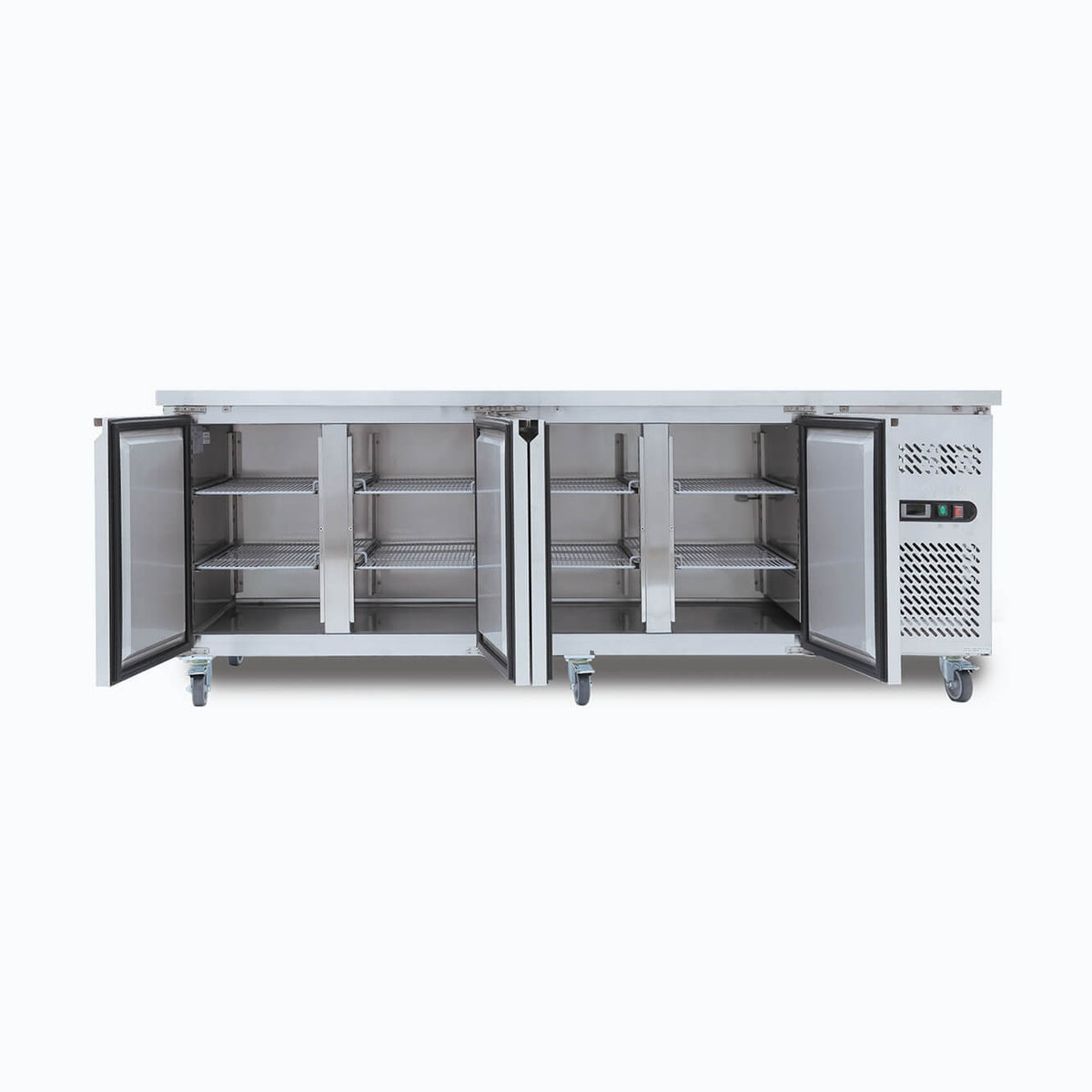 Bromic UBF2230SD-NR - Under Bench Freezer 553L, 4 Doors, Stainless Steel, 2230mm