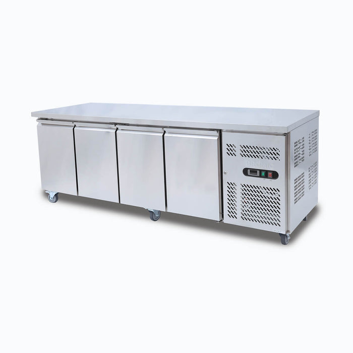 Bromic UBF2230SD-NR - Under Bench Freezer 553L, 4 Doors, Stainless Steel, 2230mm
