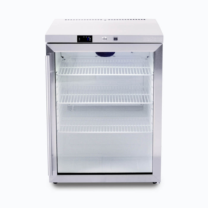 Bromic UBC0140GD-NR - Under Bench Display Fridge 138L, 1 Door, Glass, 598mm