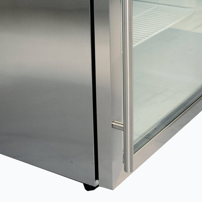 Bromic UBC0140GD-NR - Under Bench Display Fridge 138L, 1 Door, Glass, 598mm