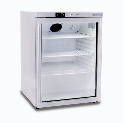 Bromic UBC0140GD-NR - Under Bench Display Fridge 138L, 1 Door, Glass, 598mm