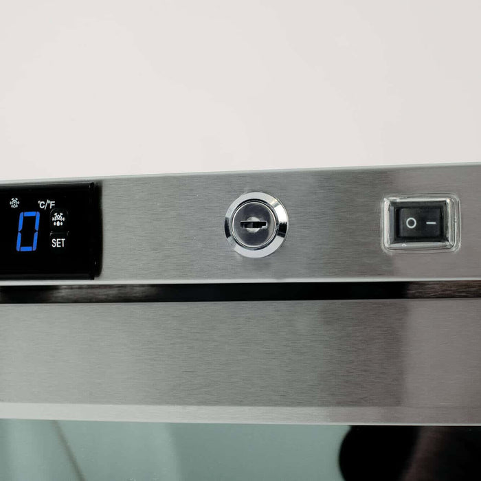Bromic UBC0140GD-NR - Under Bench Display Fridge 138L, 1 Door, Glass, 598mm