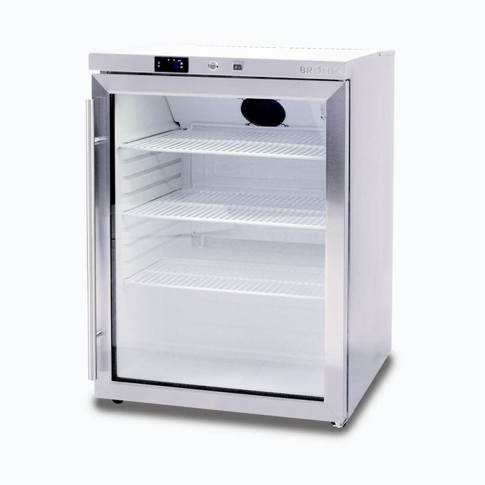 Bromic UBC0140GD-NR - Under Bench Display Fridge 138L, 1 Door, Glass, 598mm