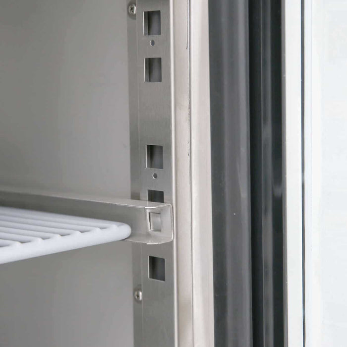 Bromic UBC1360GD-NR - Under Bench Display Fridge 282L, 2 Doors, Glass, 1360mm