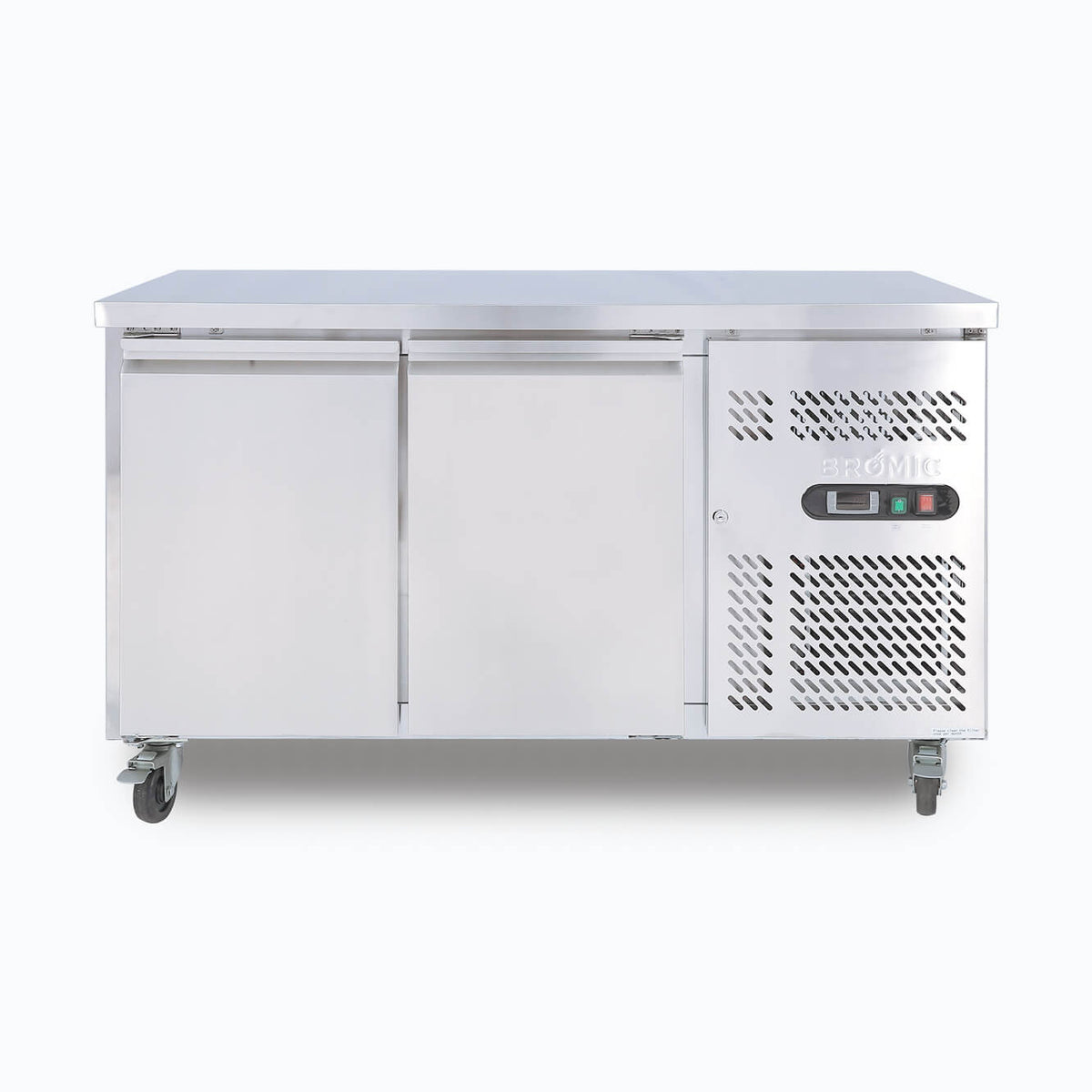 Bromic UBC1360SD-NR - Under Bench Fridge 282L, 2 Doors, Stainless Steel, 1360mm
