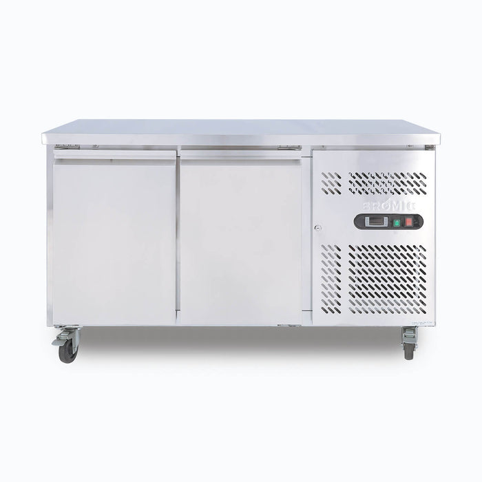 Bromic UBC1360SD-NR - Under Bench Fridge 282L, 2 Doors, Stainless Steel, 1360mm