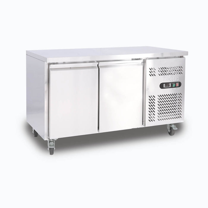 Bromic UBC1360SD-NR - Under Bench Fridge 282L, 2 Doors, Stainless Steel, 1360mm