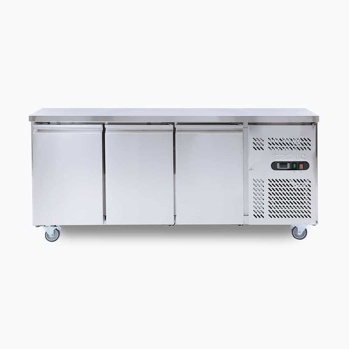 Bromic UBC1795SD-NR - Under Bench Fridge 417L, 3 Doors, Stainless Steel, 1795mm