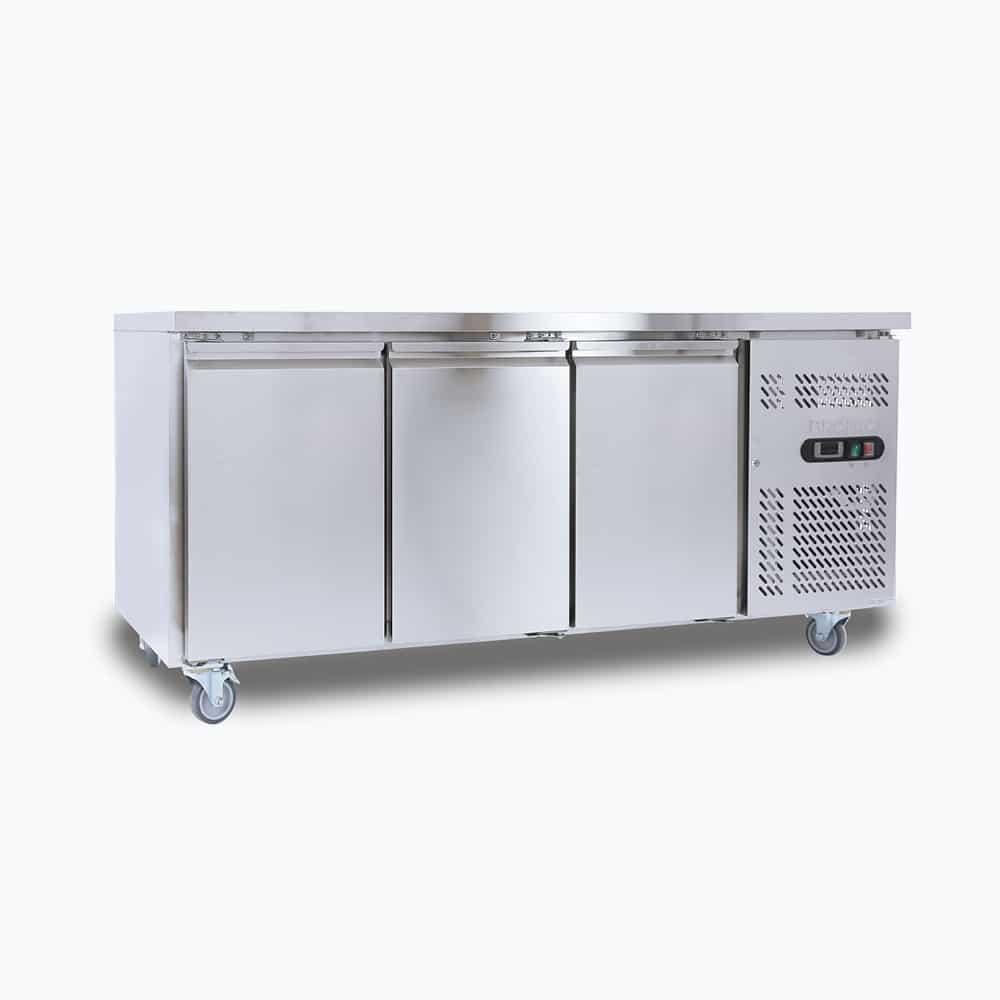 Bromic UBC1795SD-NR - Under Bench Fridge 417L, 3 Doors, Stainless Steel, 1795mm