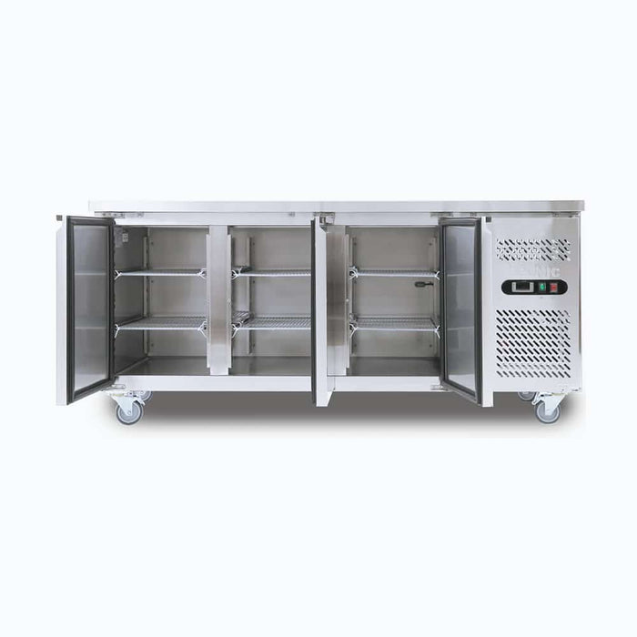 Bromic UBC1795SD-NR - Under Bench Fridge 417L, 3 Doors, Stainless Steel, 1795mm