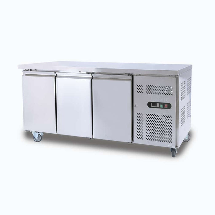 Bromic UBC1795SD-NR - Under Bench Fridge 417L, 3 Doors, Stainless Steel, 1795mm