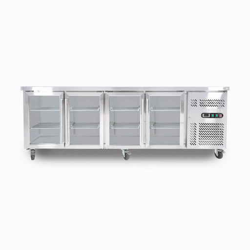 Bromic UBC2230GD-NR - Under Bench Display Fridge 553L, 4 Doors, Glass, 2230mm