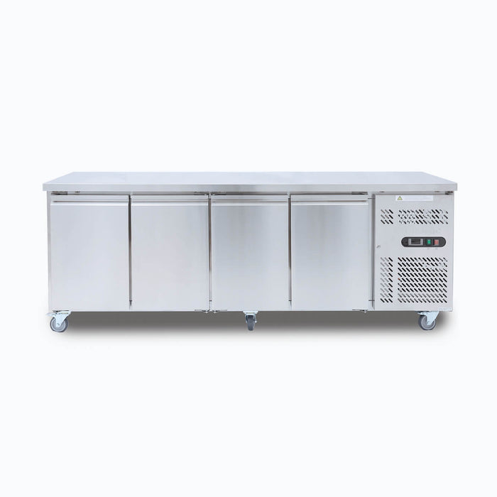 Bromic UBC2230SD-NR - Under Bench Fridge 553L, 4 Doors, Stainless Steel, 2230mm