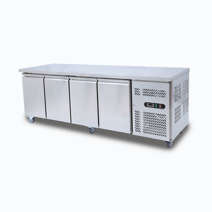 Bromic UBC2230SD-NR - Under Bench Fridge 553L, 4 Doors, Stainless Steel, 2230mm