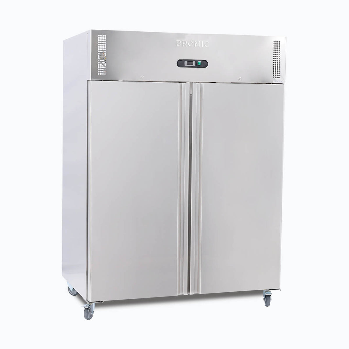 Bromic UC1300SD-NR-1 - Upright Fridge 1300L, 2 Doors, Stainless Steel, 1480mm