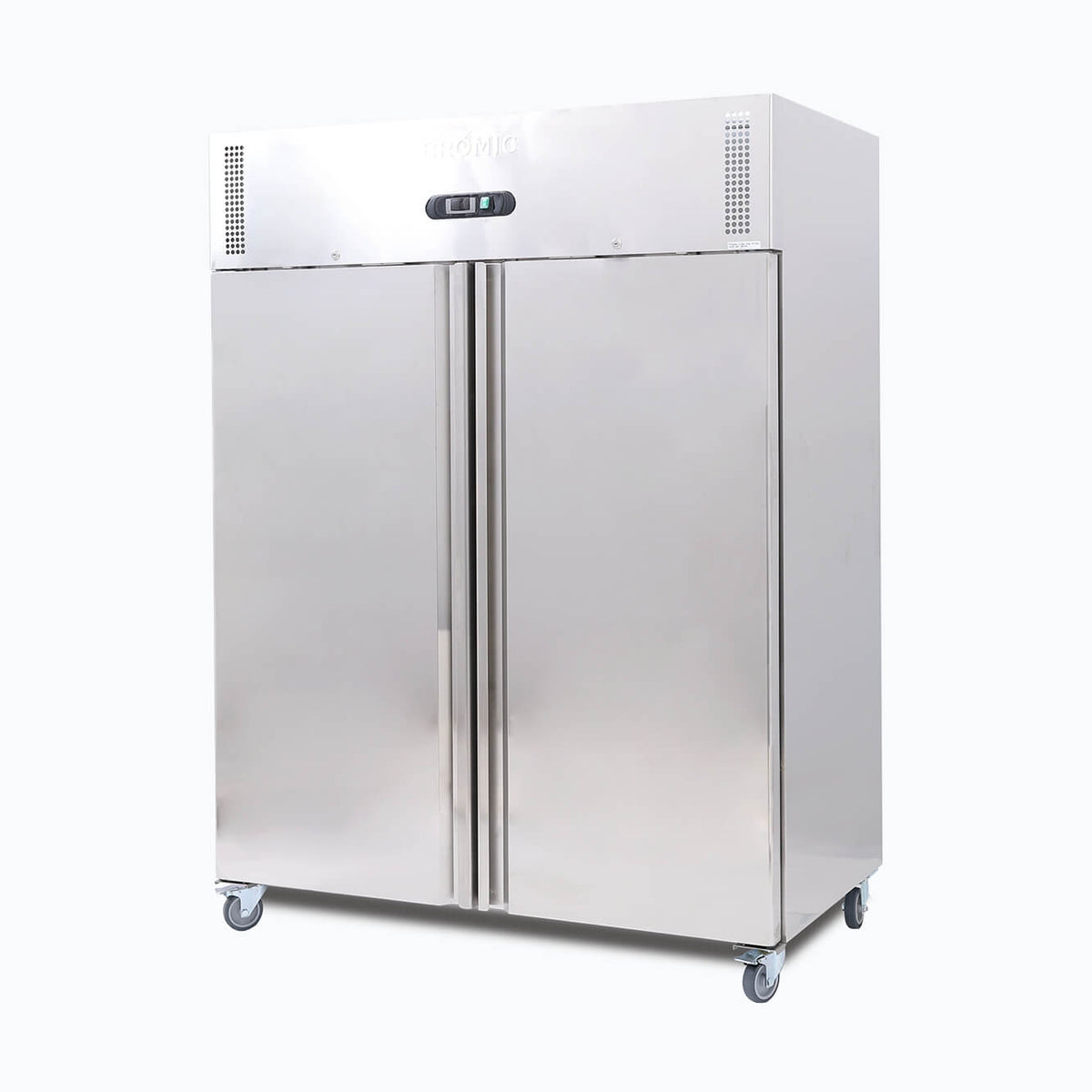 Bromic UC1300SD-NR-1 - Upright Fridge 1300L, 2 Doors, Stainless Steel, 1480mm