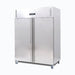 Bromic UC1300SD-NR-1 - Upright Fridge 1300L, 2 Doors, Stainless Steel, 1480mm