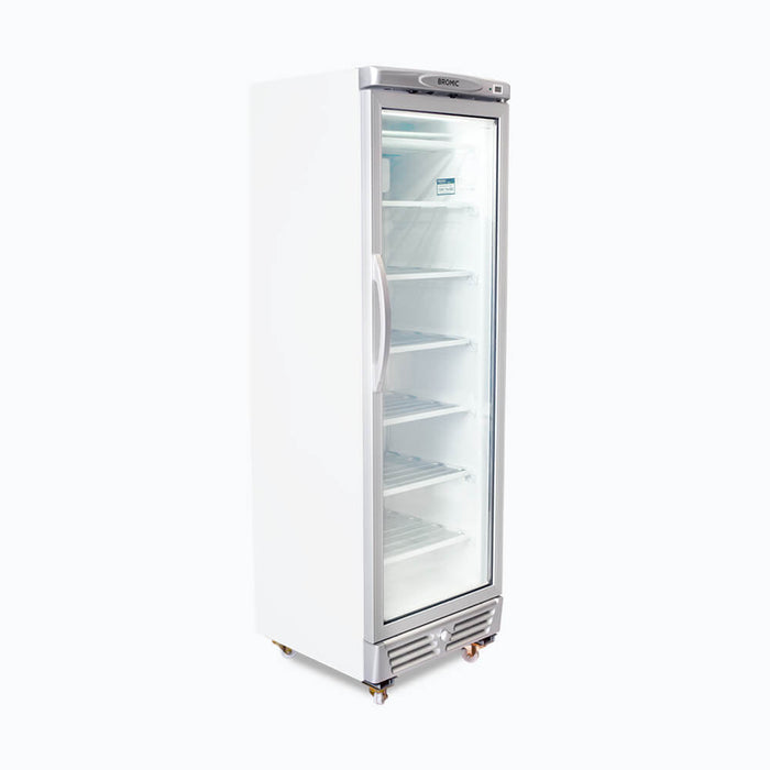 Bromic UF0374S-NR - Upright Display Freezer 300L, 1 Door, Flat Glass, 595mm