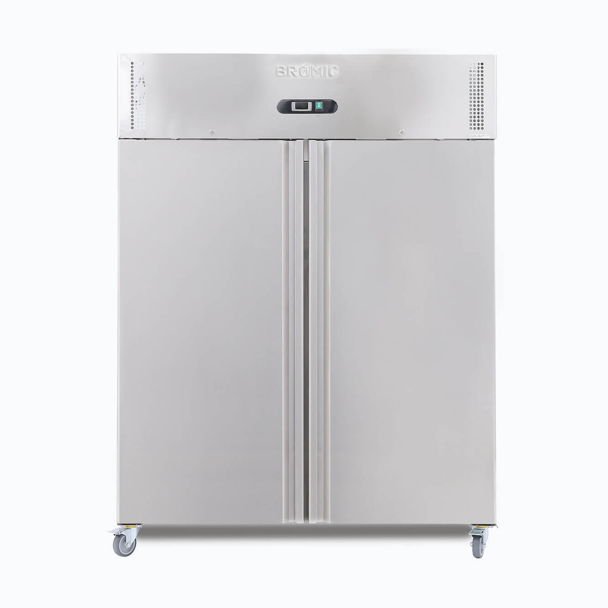 Bromic UF1300SDF-NR-1 - Upright Freezer 1300L, 2 Doors, Stainless Steel, 1480mm