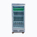 Bromic GM0220-NR - Upright Display Fridge 215L, 1 Door, Flat Glass, 595mm