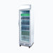 Bromic GM0374L-NR - Upright Display Fridge 372L, 1 Door, Flat Glass, Lightbox, 595mm
