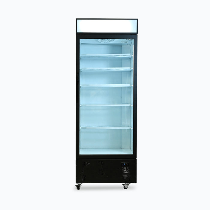 Bromic GM0690LB / GM0690LW - Upright Display Fridge 659L, 1 Door, Flat Glass, Lightbox, 780mm