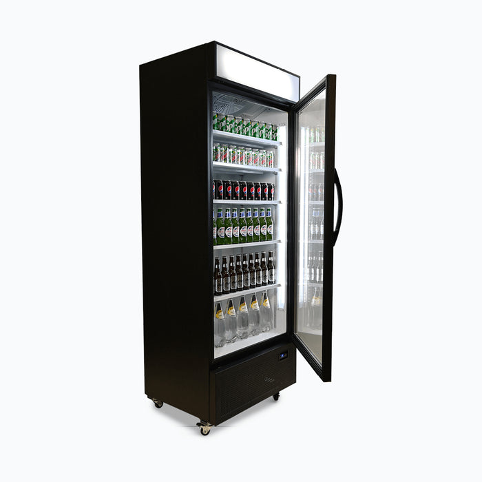 Bromic GM0690LB / GM0690LW - Upright Display Fridge 659L, 1 Door, Flat Glass, Lightbox, 780mm
