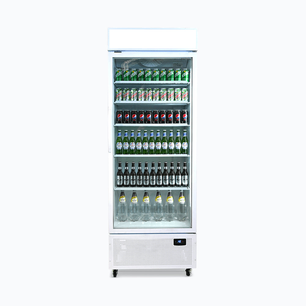 Bromic GM0690LB / GM0690LW - Upright Display Fridge 659L, 1 Door, Flat Glass, Lightbox, 780mm