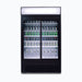 Bromic GM0980LS-NR - Upright Display Fridge 945L, 2 Doors, Sliding, Flat Glass, Lightbox, 1200mm