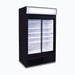 Bromic GM0980LS-NR - Upright Display Fridge 945L, 2 Doors, Sliding, Flat Glass, Lightbox, 1200mm