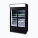 Bromic GM0980LS-NR - Upright Display Fridge 945L, 2 Doors, Sliding, Flat Glass, Lightbox, 1200mm