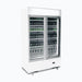 Bromic GM1000LBCAS / GM1000LWCAS - Upright Display Fridge 960L, 2 Doors, Flat Glass, Cassette, 1200mm