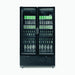Bromic GM1100B-NR / GM1100S-NR - Upright Display Fridge 1126L, 2 Door, Flat Glass, 1200mm