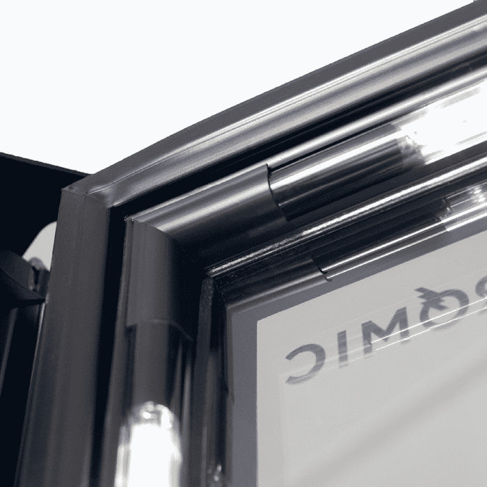 Bromic GM1100LB-NR / GM1100LS-NR - Upright Display Fridge 1082L, 2 Door, Flat Glass, Lightbox, 1200mm