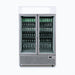 Bromic GM1100LB-NR / GM1100LS-NR - Upright Display Fridge 1082L, 2 Door, Flat Glass, Lightbox, 1200mm