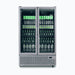 Bromic GM1100B-NR / GM1100S-NR - Upright Display Fridge 1126L, 2 Door, Flat Glass, 1200mm