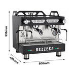 Bezzera Otto DE 2G - 2 Group Espresso Machine with Auto-Foamer, Black or White - image 2